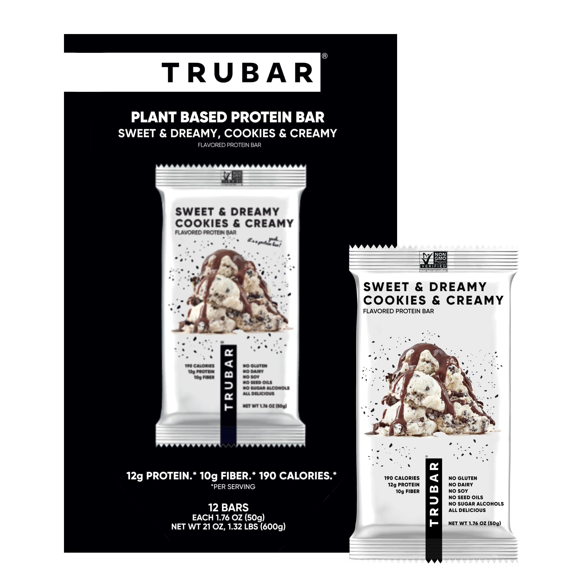 TRUBAR frente del empaque mostrando sabor y beneficios