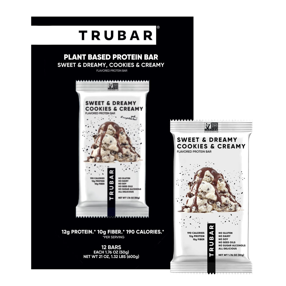 TRUBAR frente del empaque mostrando sabor y beneficios