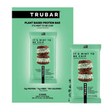TRUBAR envase frontal de Mint To Be Chip mostrando caja de 12 barritas, práctico y vegano