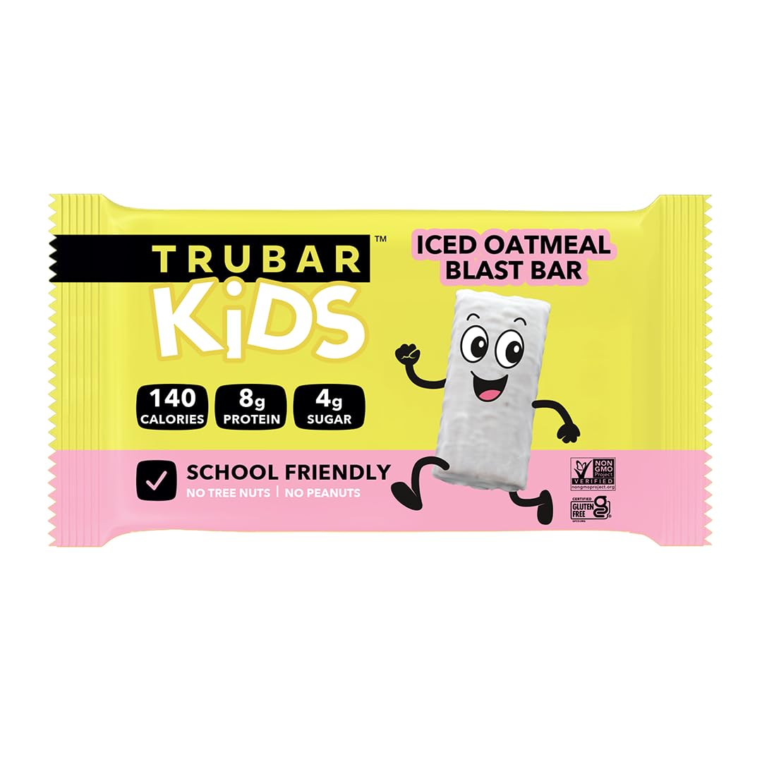TRUBAR primer plano de la textura masticable destacando avena y glaseado