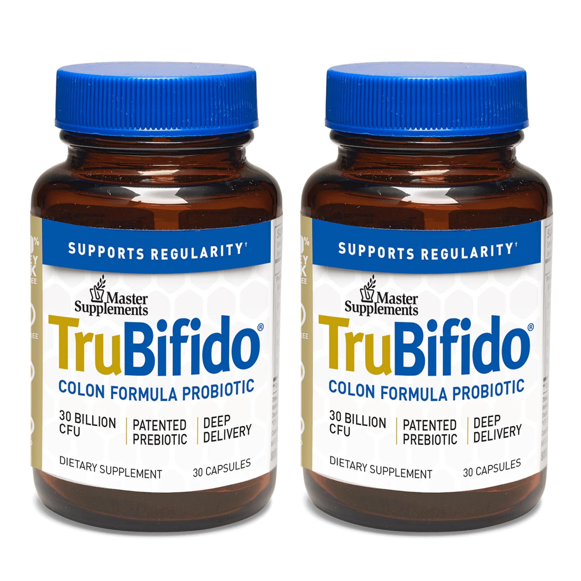 TruBifido frasco frontal mostrando etiqueta y beneficio digestivo