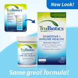 TruBiotics cápsula en primer plano que muestra textura y facilidad de ingestión