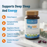 True Cellular Formulas cápsula en mano indicando dosis fácil y conveniente por la noche
