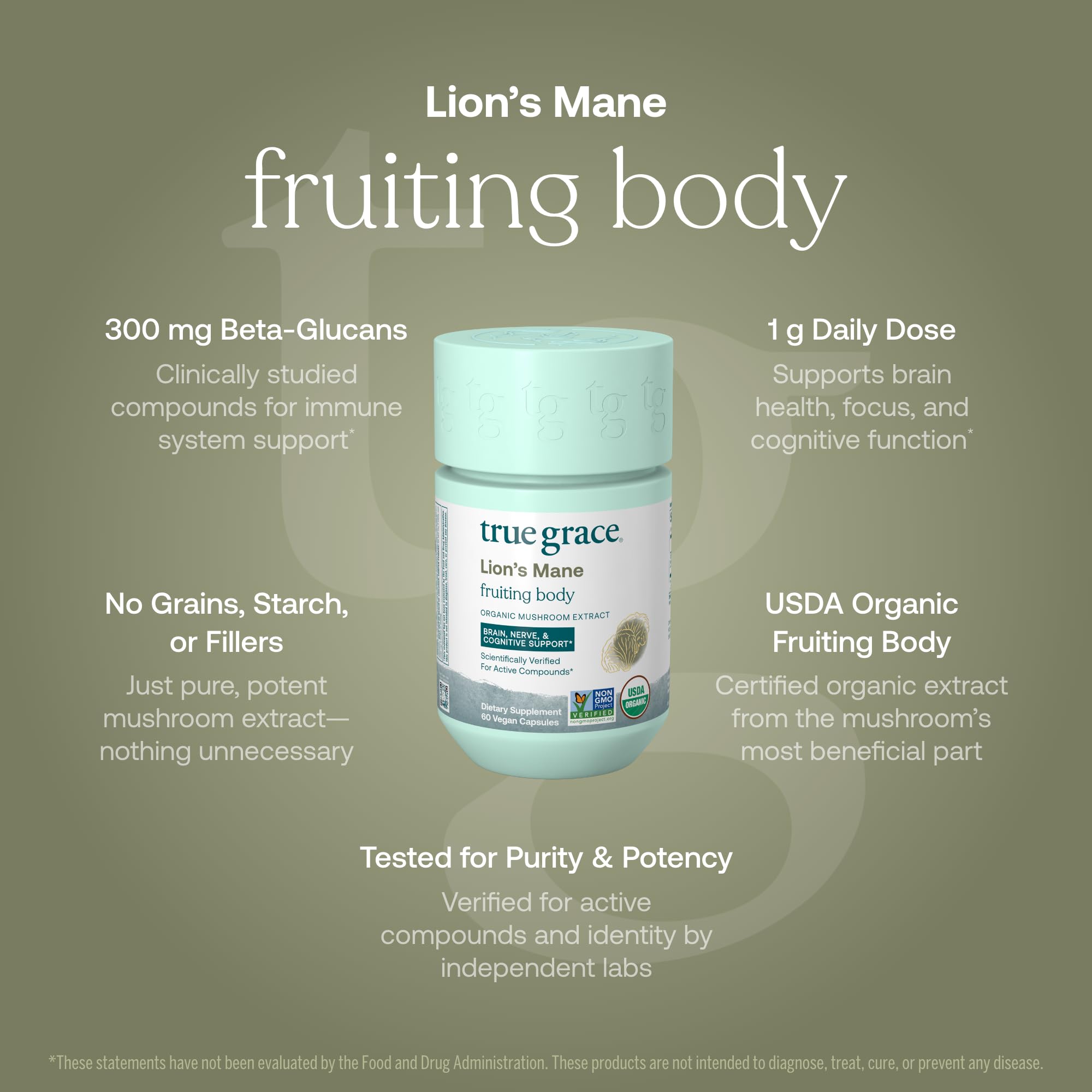 True Grace cuerpos fructíferos en cultivo orgánico resaltando origen natural