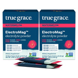 True Grace empaque frontal y sticks, conveniencia para hidratación rápida