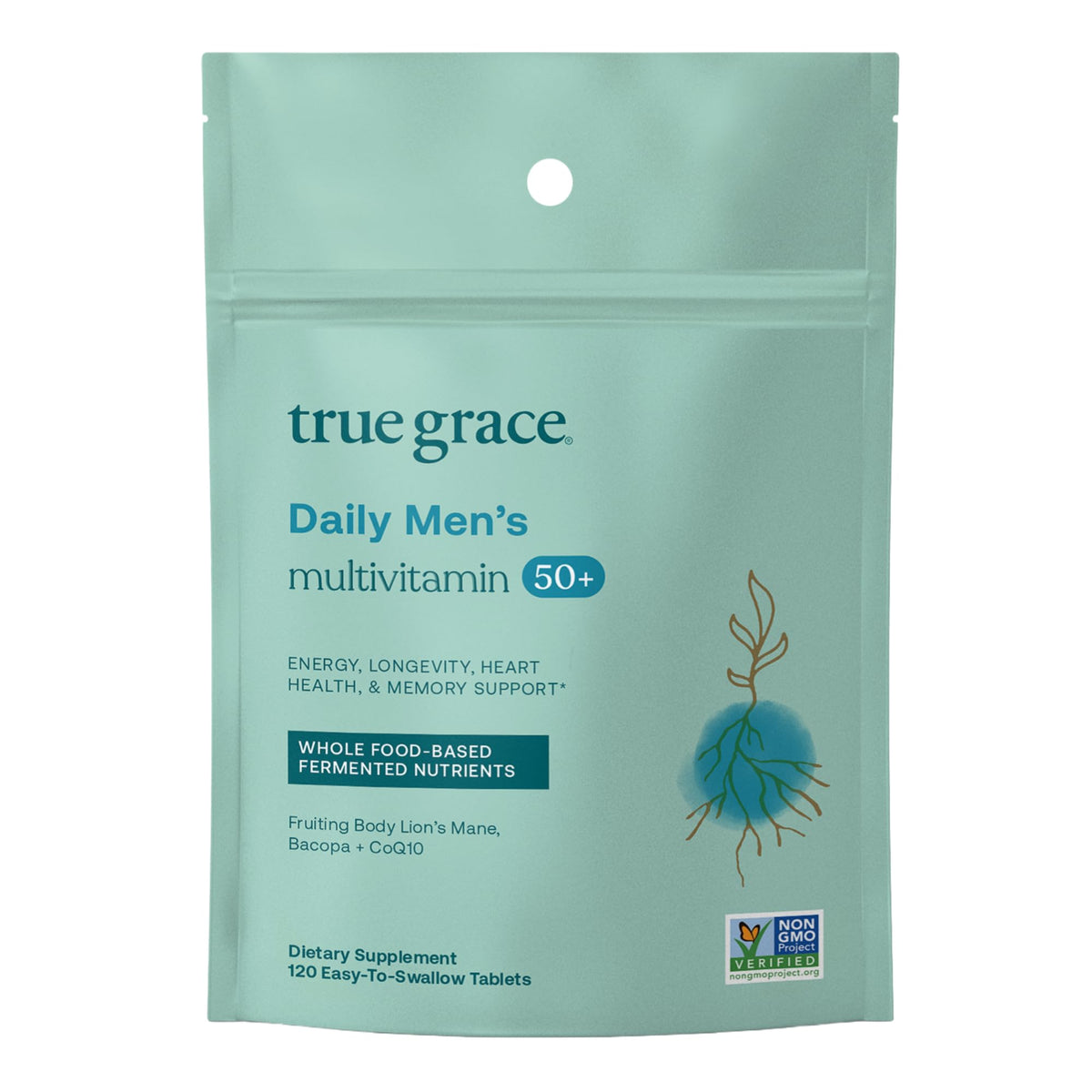 True Grace frasco frontal mostrando tamaño y diseño, facilidad de uso