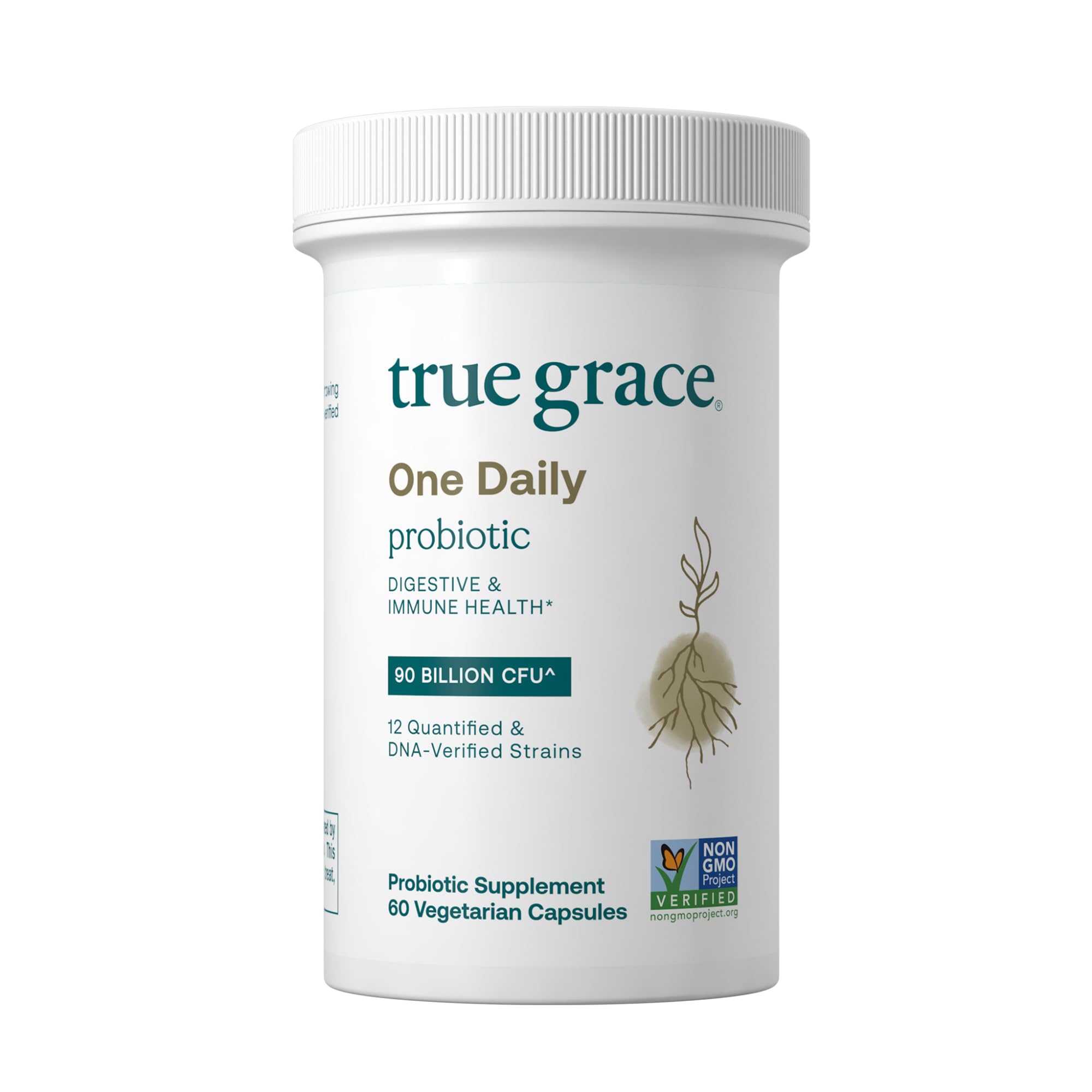 True Grace vista frontal del envase mostrando la marca y la potencia