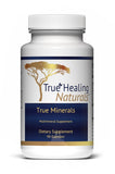 True Healing Naturals frasco frontal mostrando 90 cápsulas y beneficios visibles