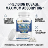 True nutra etiqueta nutricional enfocada para ver ingredientes y dosis