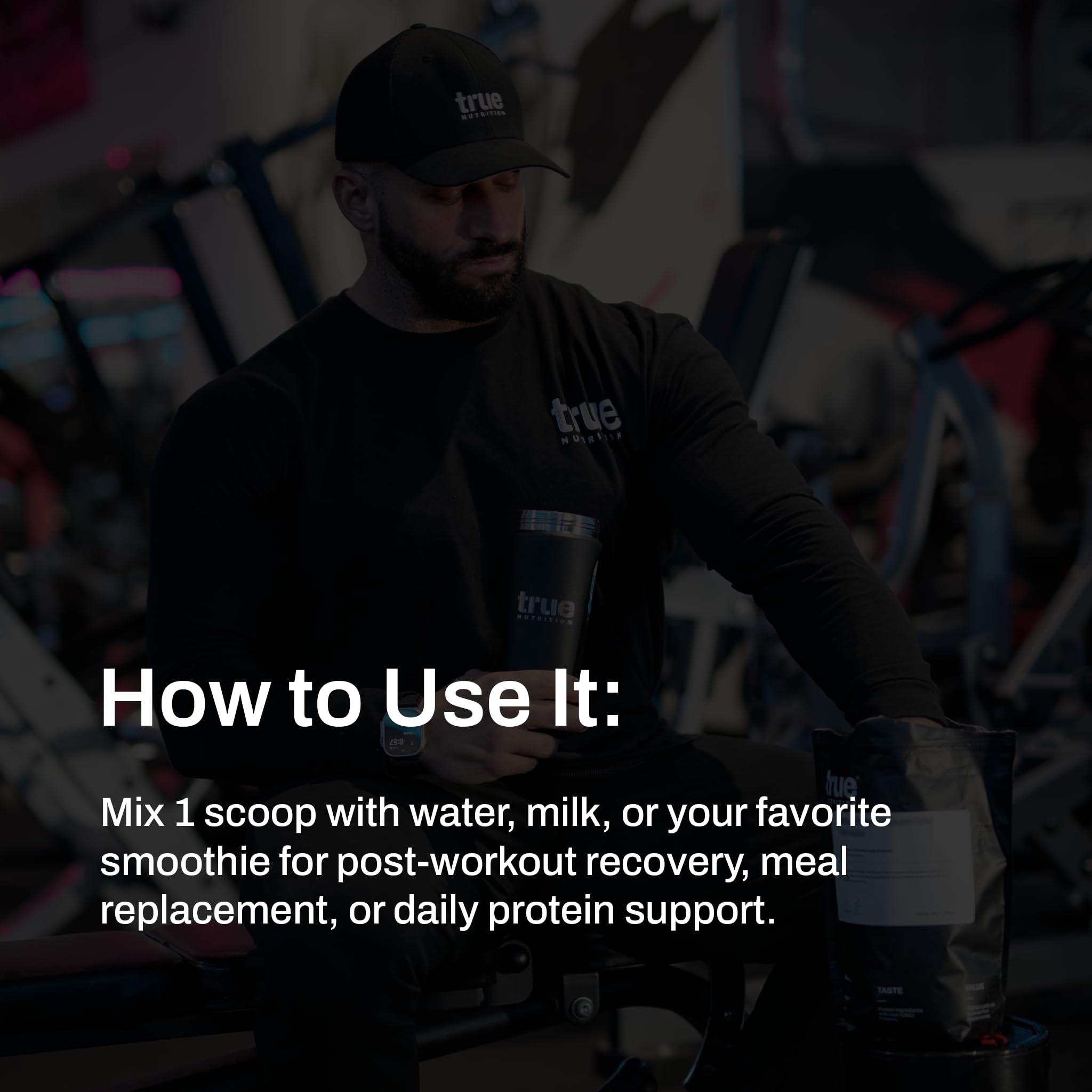 True Nutrition etiqueta con ingredientes limpios y pruebas de terceros