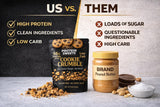 TRUE PATH galleta troceada sobre yogur para aumentar proteína en desayuno