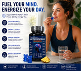 Persona masticando gominola True reflectionz con comida, muestra uso diario seguro