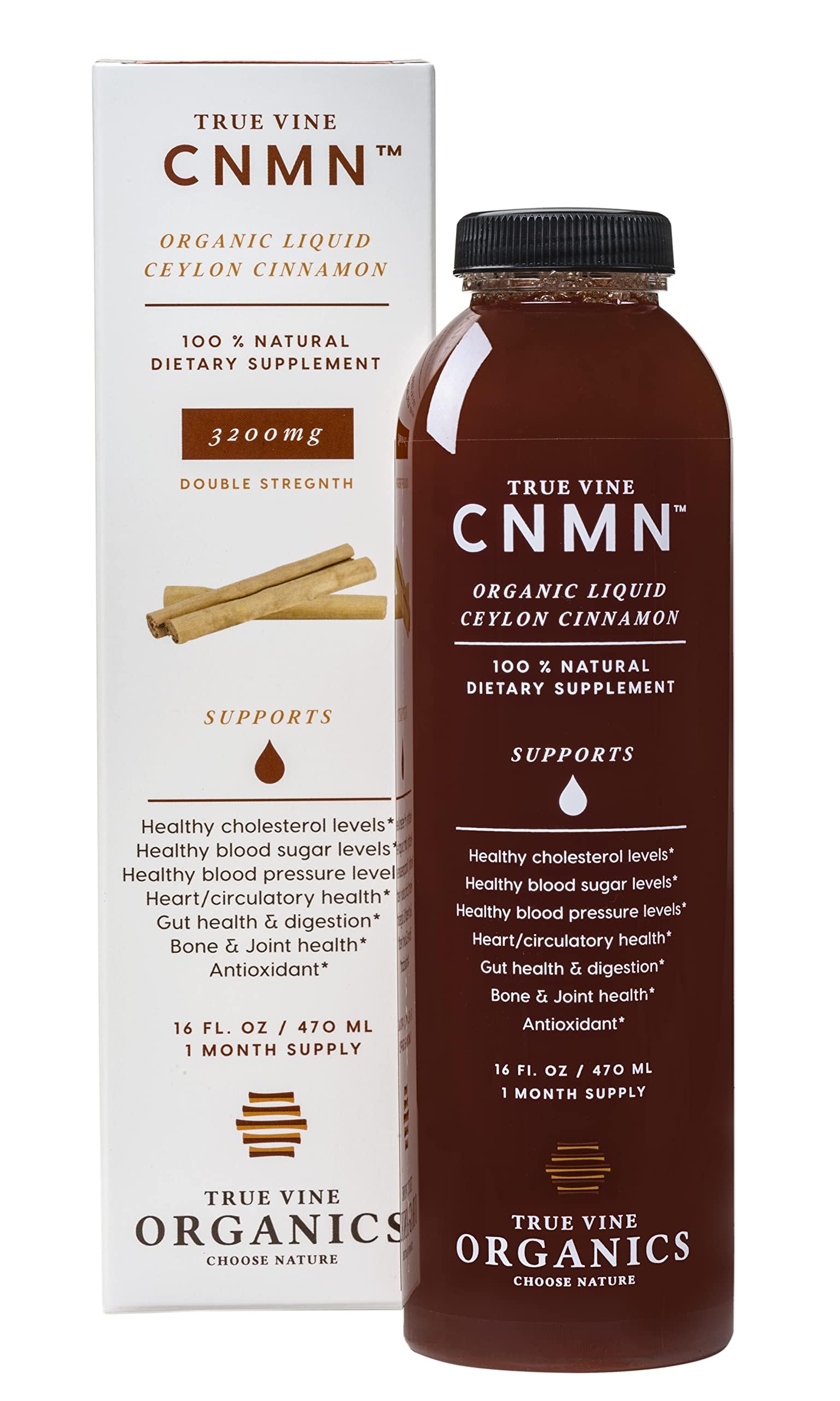 True Vine Organics gotas junto a cápsulas mostrando alternativa líquida eficaz