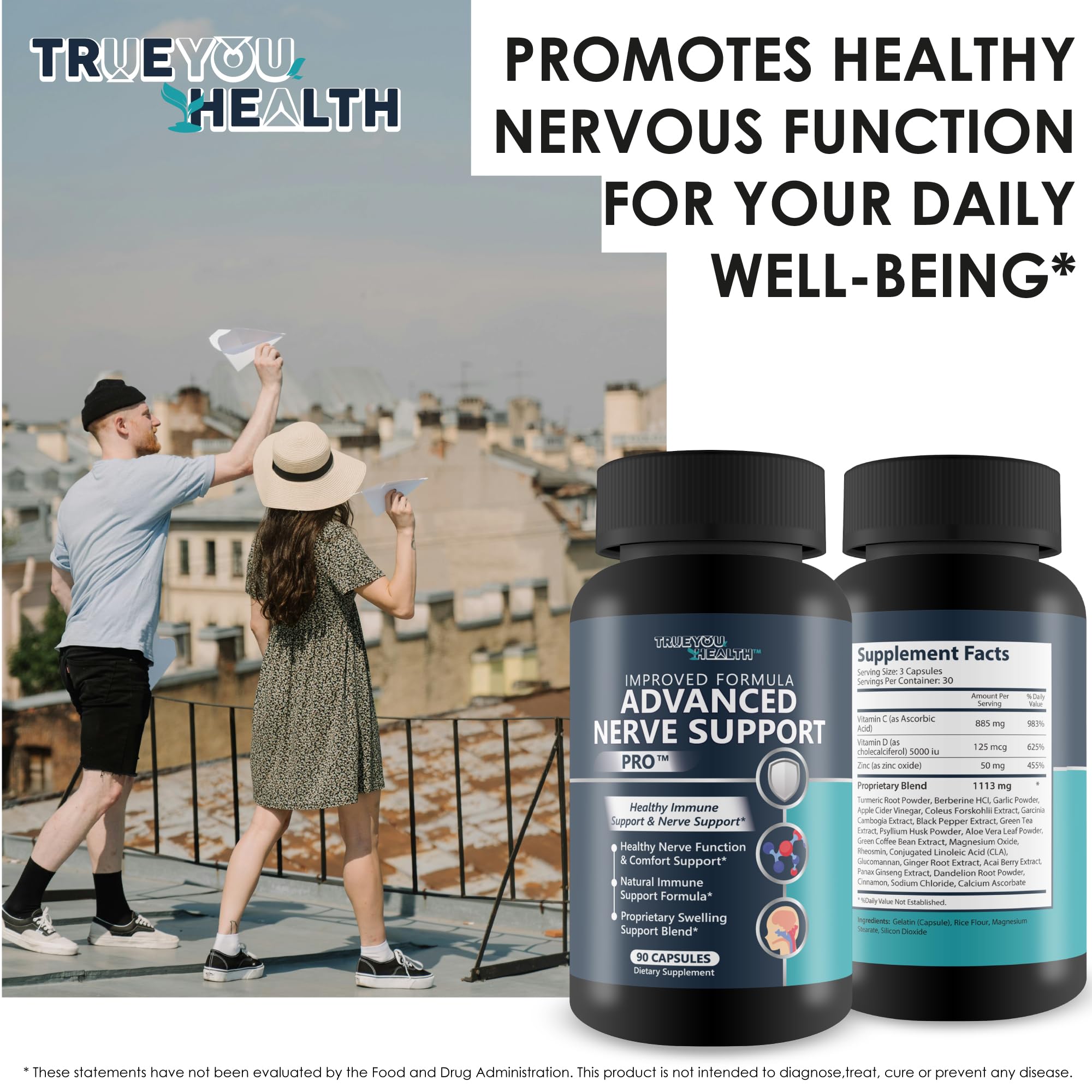 True You Health producto sobre mesa en ambiente de bienestar y rutina saludable