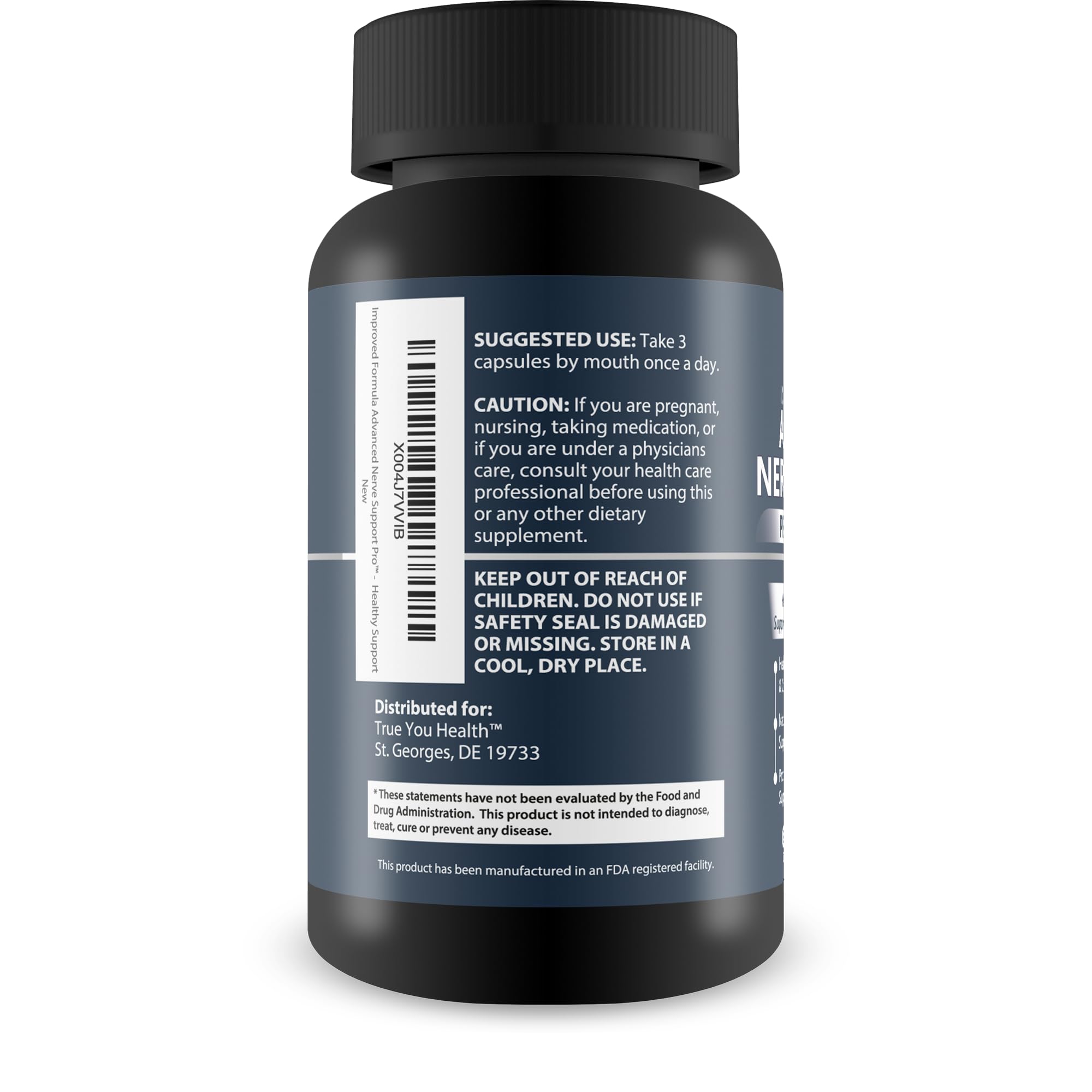 True You Health etiqueta con lista de ingredientes para transparencia y confianza