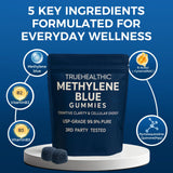 TRUEHEALTHIC gominola partida mostrando color y pureza del producto
