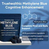 TRUEHEALTHIC gomita en mano para mostrar tamaño y facilidad de uso