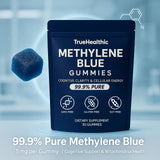 TRUEHEALTHIC primer plano de textura de la gomita, masticable y suave
