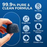 TRUEHEALTHIC interior del tarro con gomitas organizadas para fácil acceso