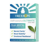 Truehope frasco frontal mostrando diseño y cantidad, ayuda a identificar el producto