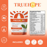 Truehope close-up del sobre para apreciar textura y calidad, conveniente para consumo inmediato