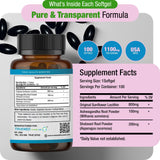 TRUEMED primer plano de softgel mostrando textura fácil de tragar