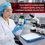 TRUEMED envase lateral con texto de fabricación en Estados Unidos