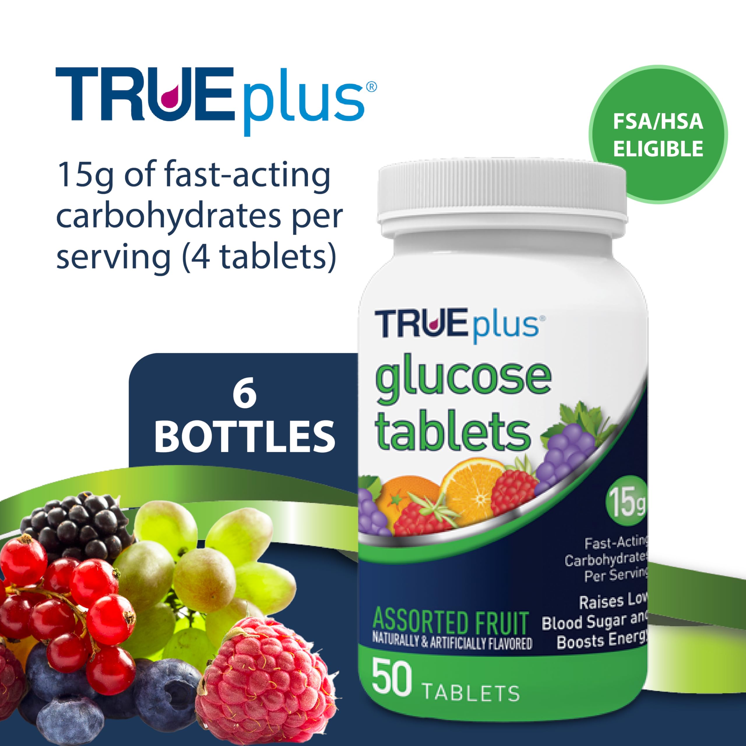 TRUEplus primer plano de tabletas masticables mostrando textura y brillo apetecible