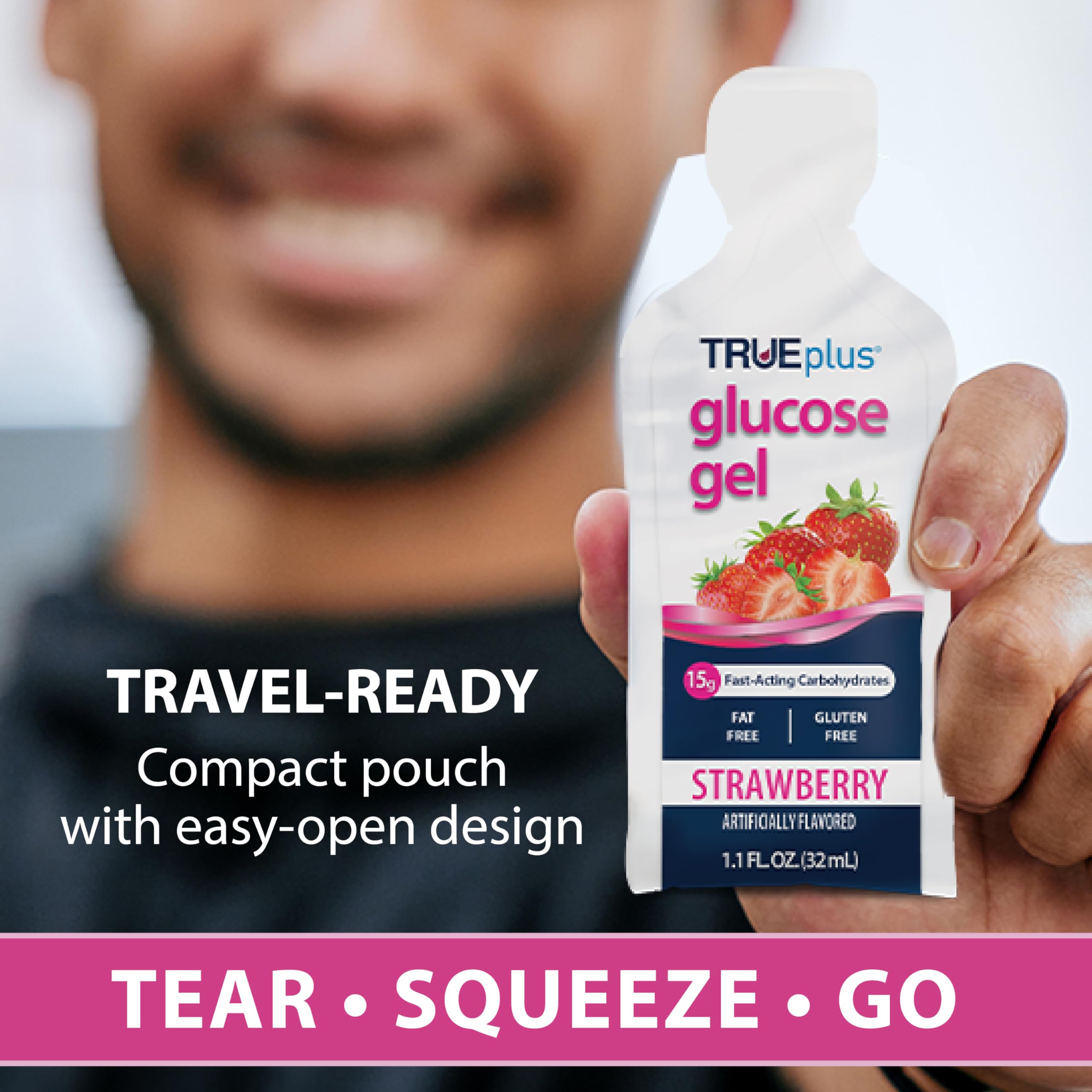 TRUEplus gel en mano demostrando uso rápido y portátil durante actividad