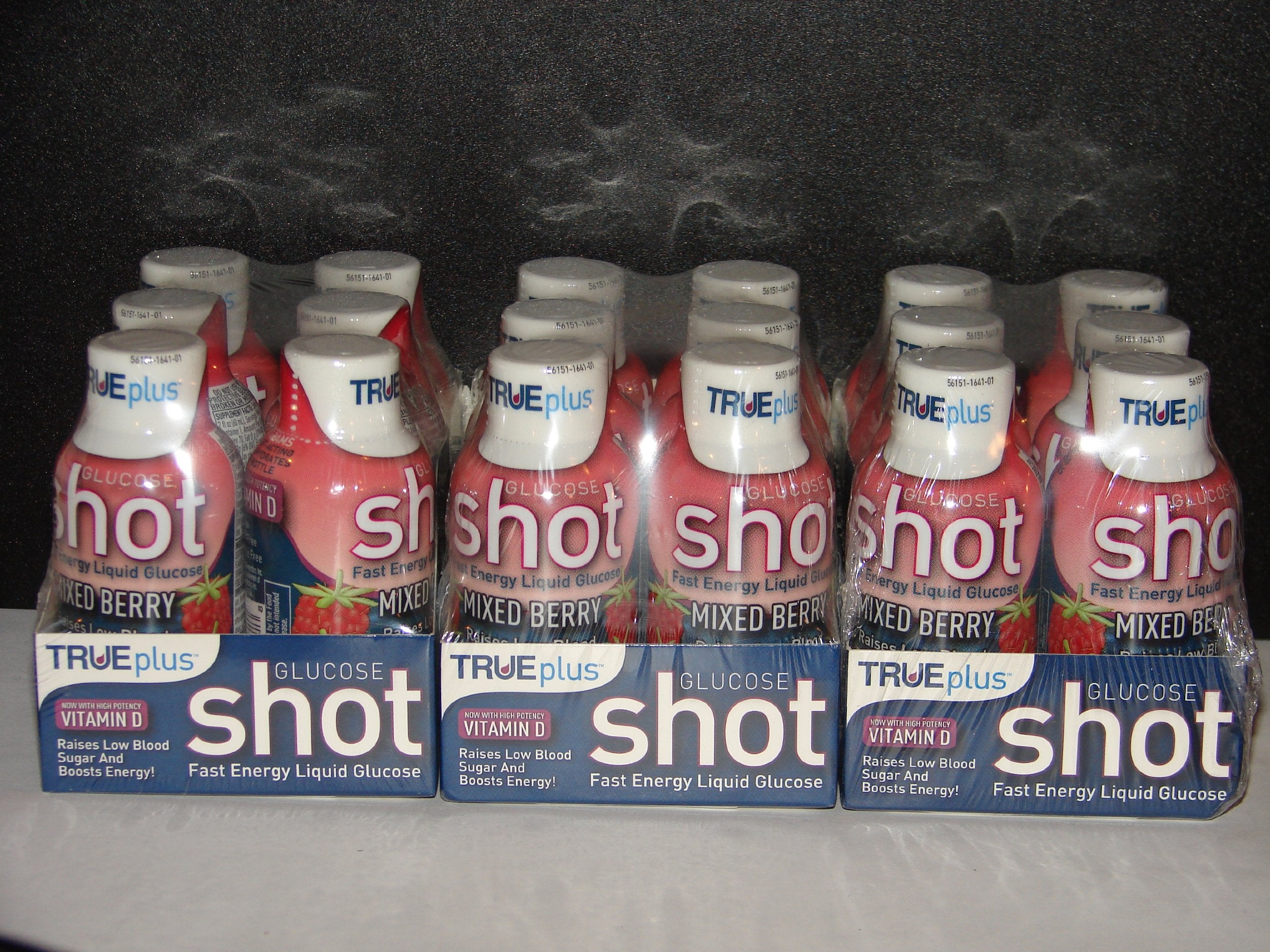 TRUEplus envase frontal del shot Mixed Berry 2 oz, conveniente para energía rápida