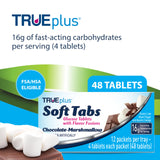 TRUEplus primer plano de tabletas blanda masticable mostrando textura y facilidad de consumo