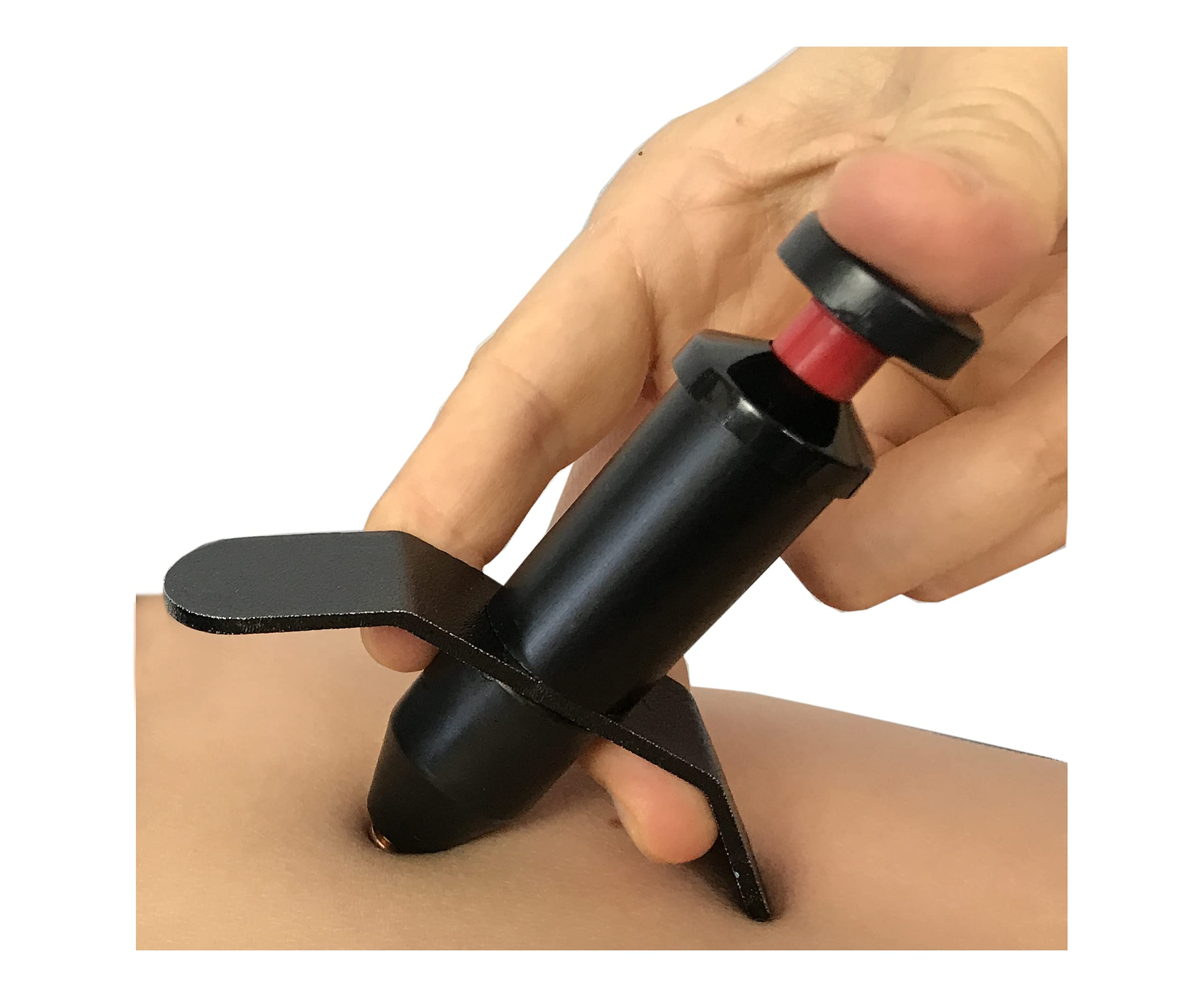 TruePower detalle de la punta de cobre y cristales para estimulación segura