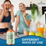 TrueSeaMoss ingredientes clave sobre superficie mostrando limpieza