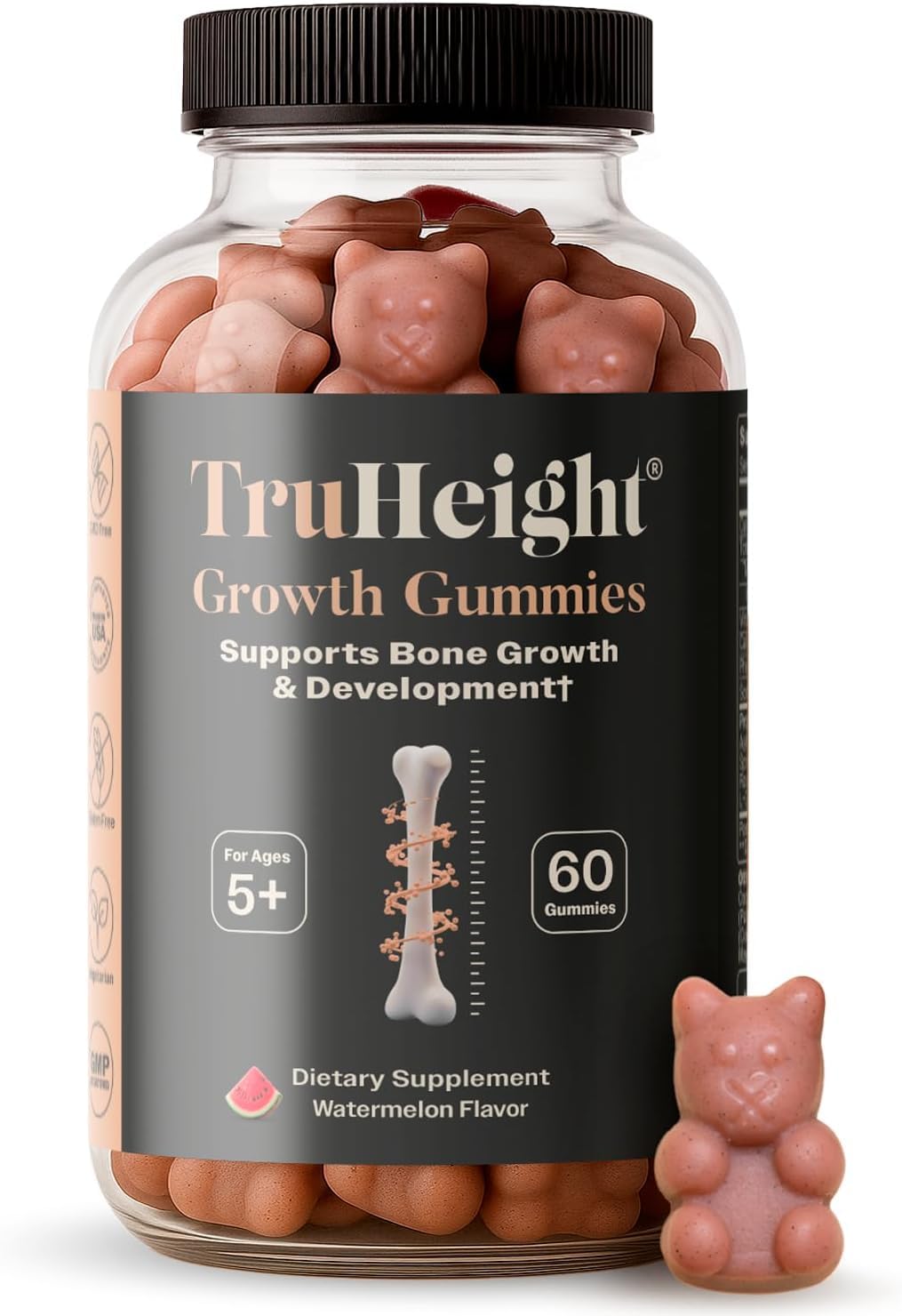 TruHeight frente del envase mostrando diseño y sabor sandía, confianza en calidad