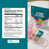 TRULABS etiqueta con información nutricional y lista de ingredientes visible