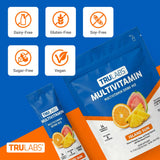 TRULABS bebida preparada en vaso color island sun, refrescante y baja en calorías