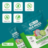 TRULABS mezcla disolviéndose en un vaso demostrando facilidad de uso