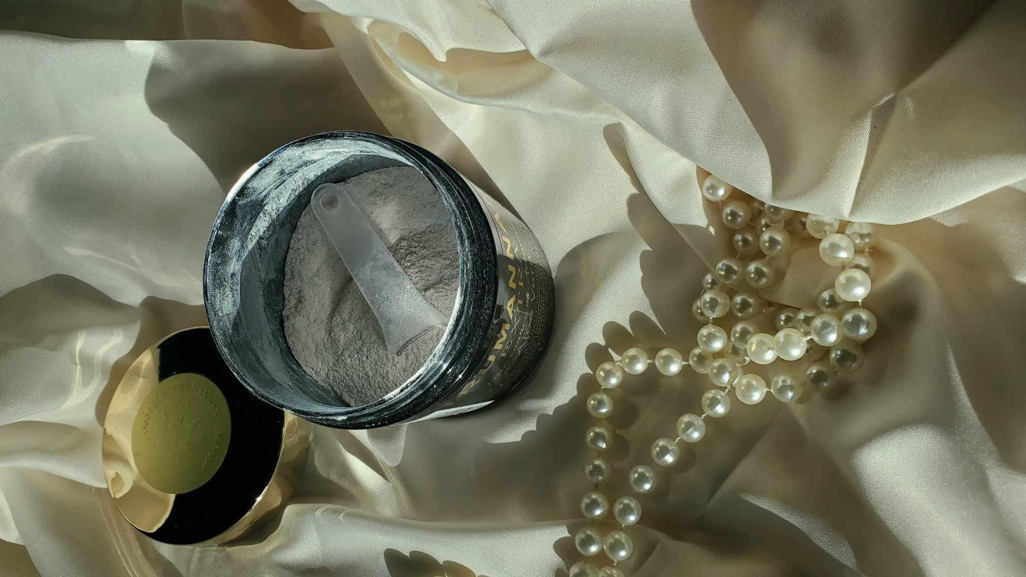 Trumannan polvo mezclado en mascarilla casera, beneficio para cuidado de la piel