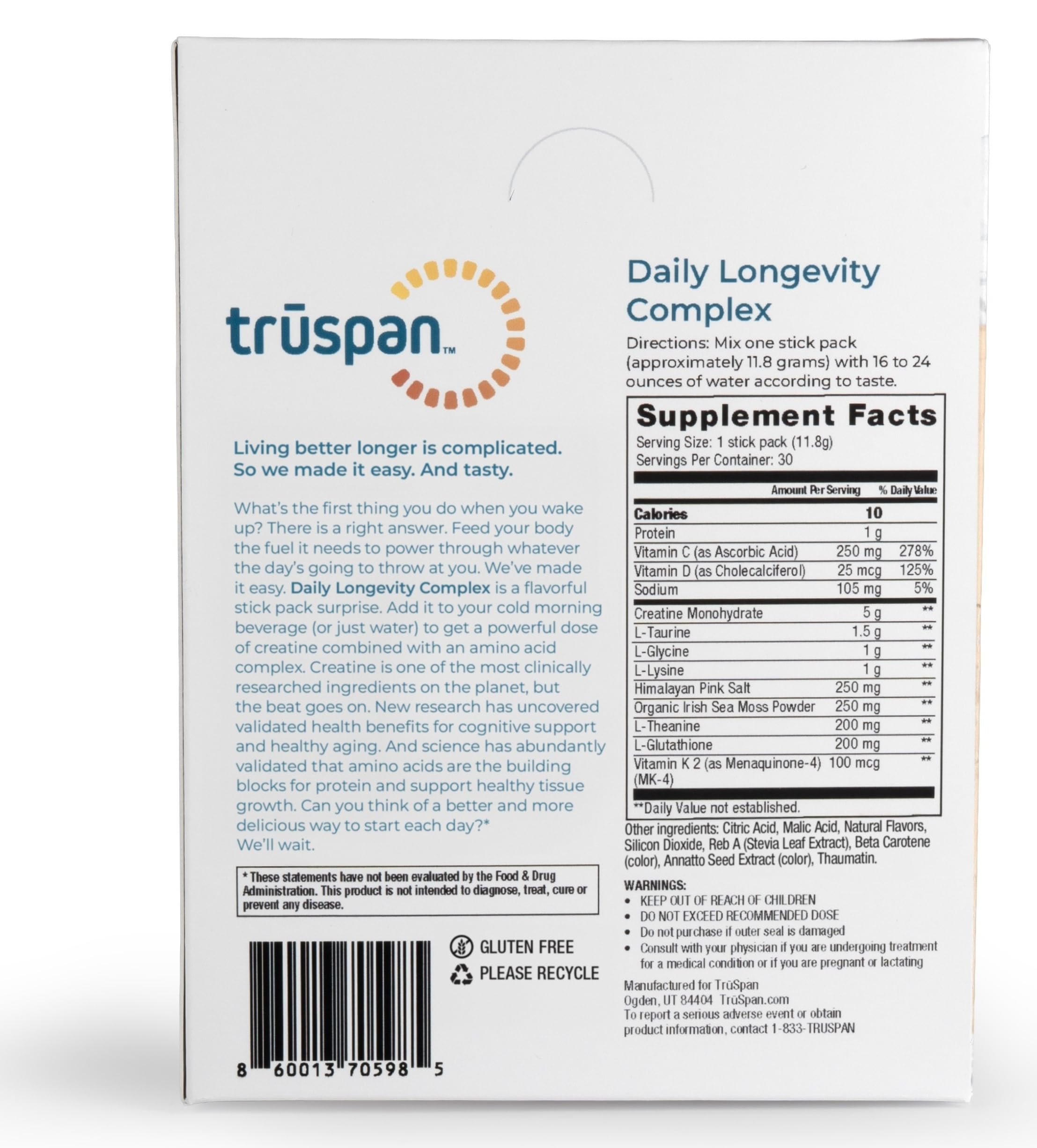 TRŪSPAN batido Berry Fusion en vaso refrescante y listo para beber