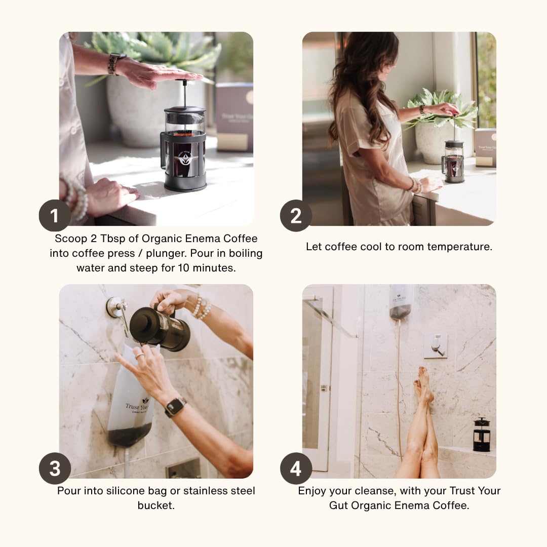 Trust Your Gut uso con kit de enema compatible, montaje sencillo y seguro
