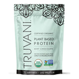 Truvani frasco delantero Mint Chocolate mostrando diseño y beneficio orgánico