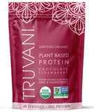 Truvani empaque frontal chocolate fresa mostrando diseño y beneficio limpio