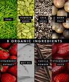 Truvani ingredientes: guisante, calabaza y chía orgánicos