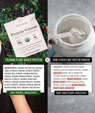 Truvani mezcla de greens orgánicos y proteína vegetal, ingredientes certificados