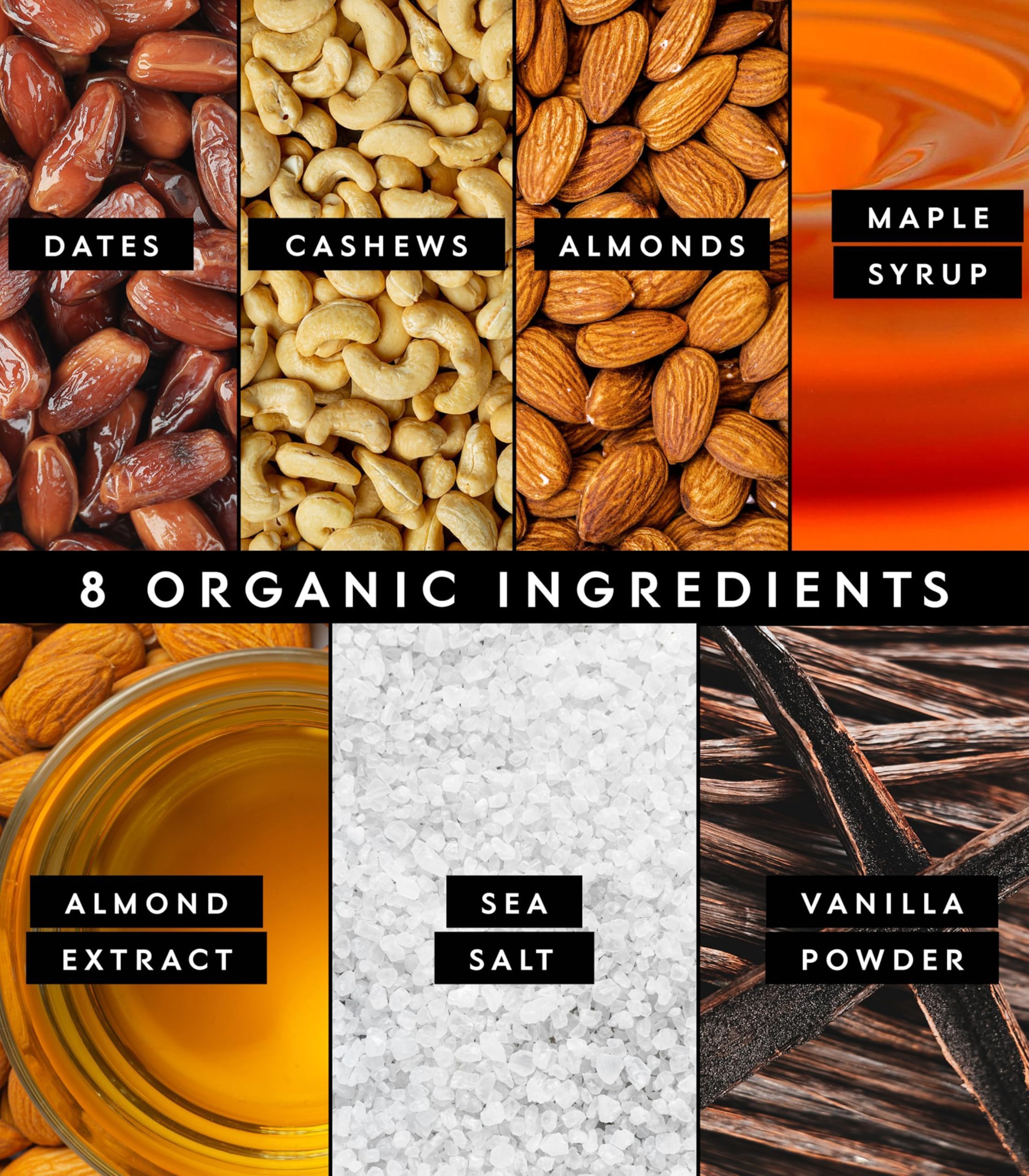 Truvani primer plano textura detallada que resalta ingredientes naturales