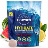 TruWild envase frontal Watermelon Lemonade mostrando sabor refrescante