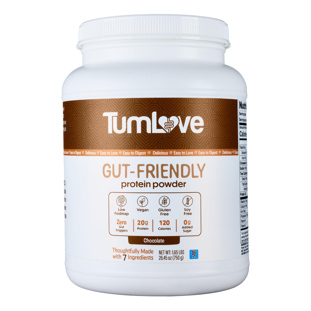 TumLove envase frontal sabor chocolate muestra confianza digestiva