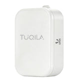 Tuqila difusor frontal blanco mostrando diseño elegante y beneficio de ambientación continua