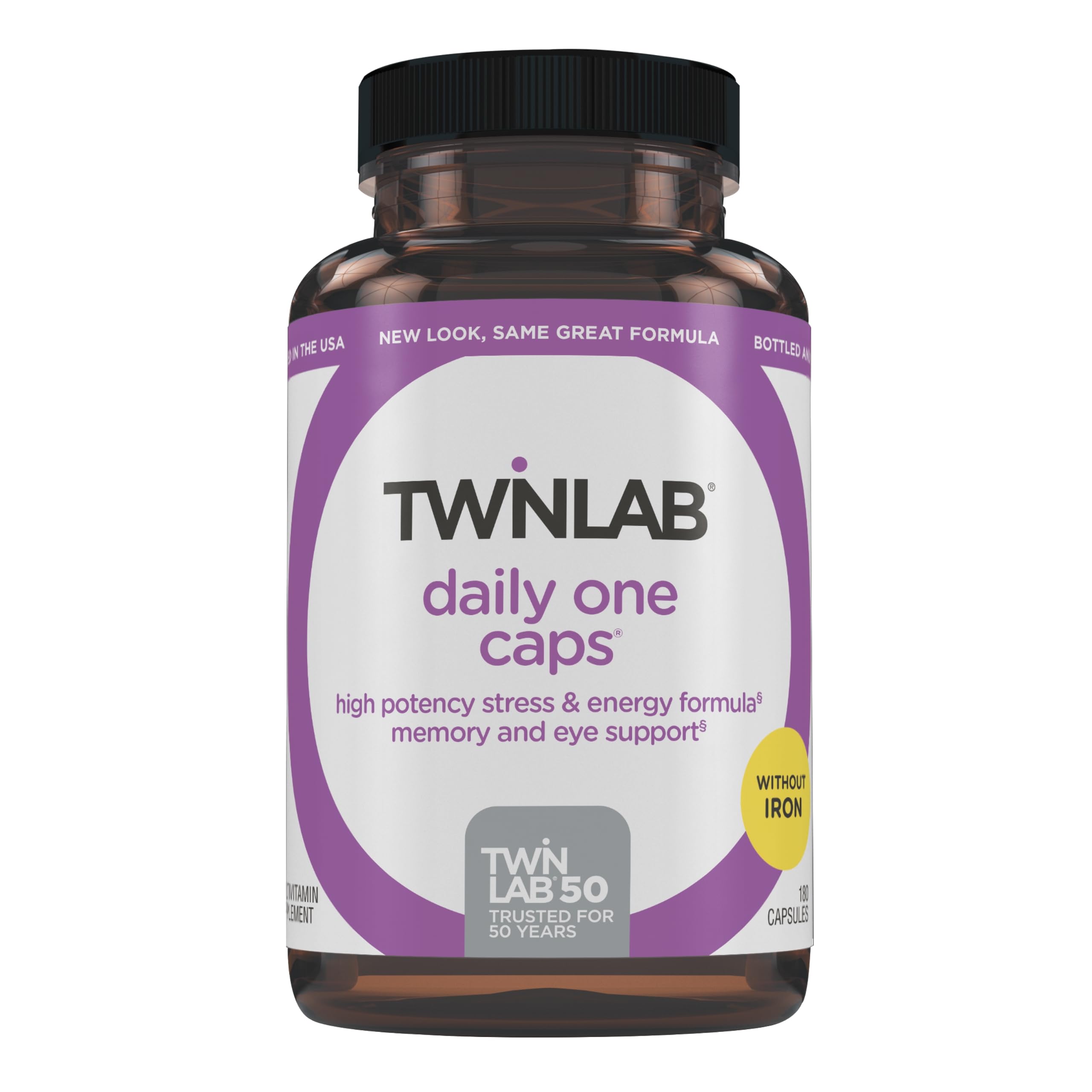 Twinlab envase frontal mostrando 180 cápsulas y ahorro