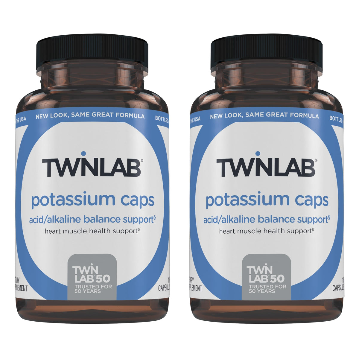 Twinlab envase frontal mostrando cápsulas y beneficios visibles